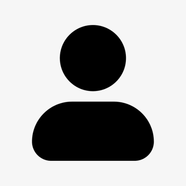Silhouette of a person icon on white background.